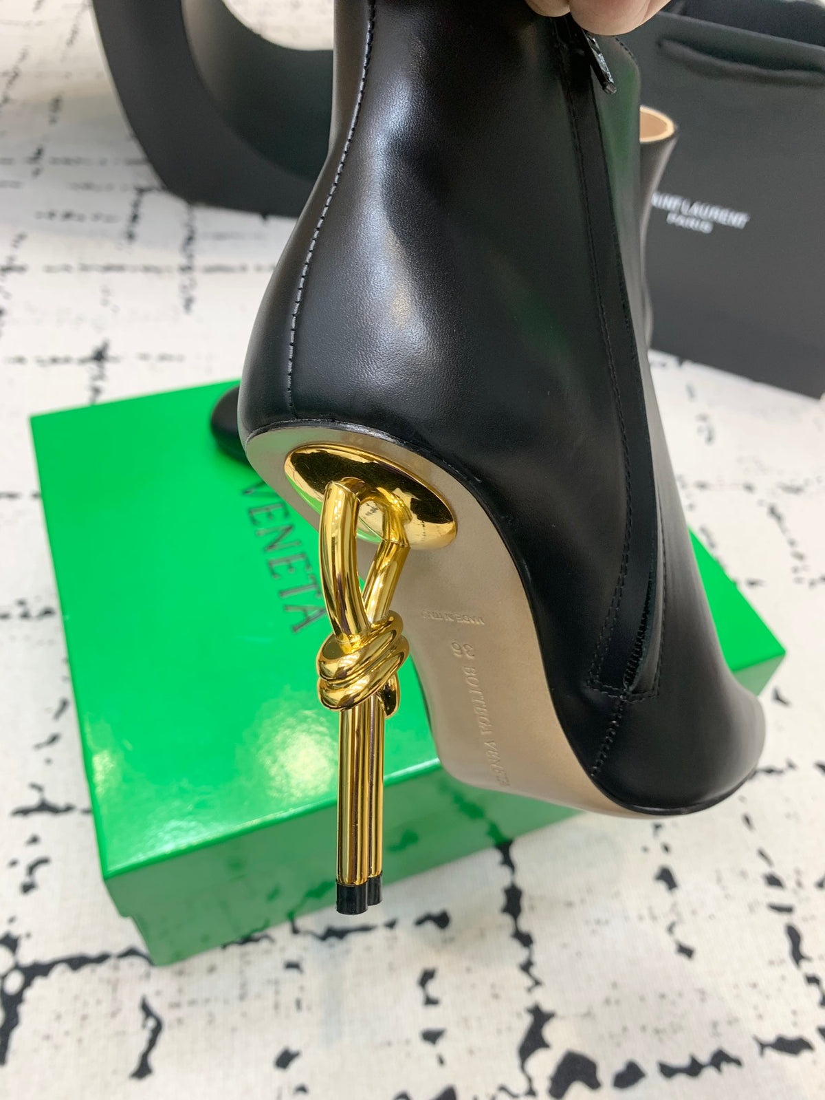 Bottega Veneta Black & Green Designer Shoes EU 35-43 Edition 3 - detail image 8