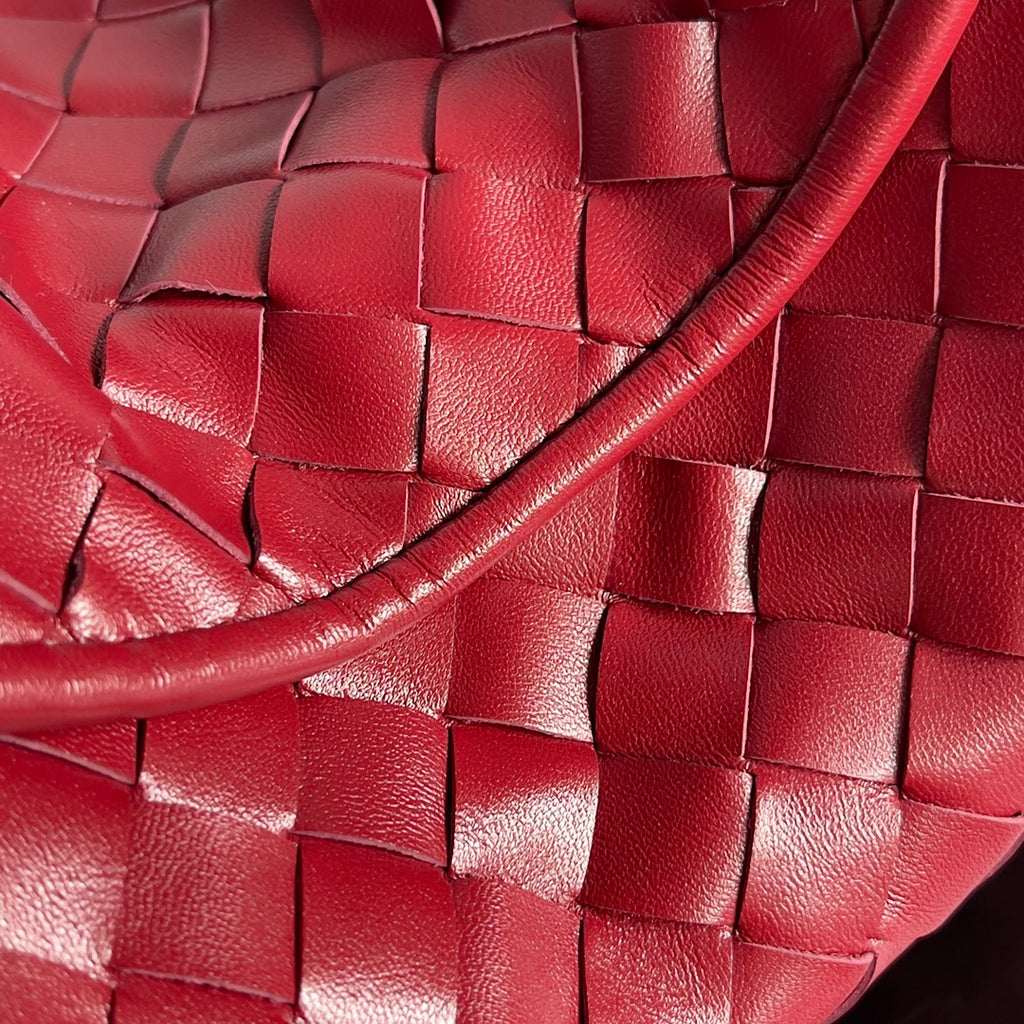 Bottega Veneta 763966 Red Hobo Bag - detail image 6