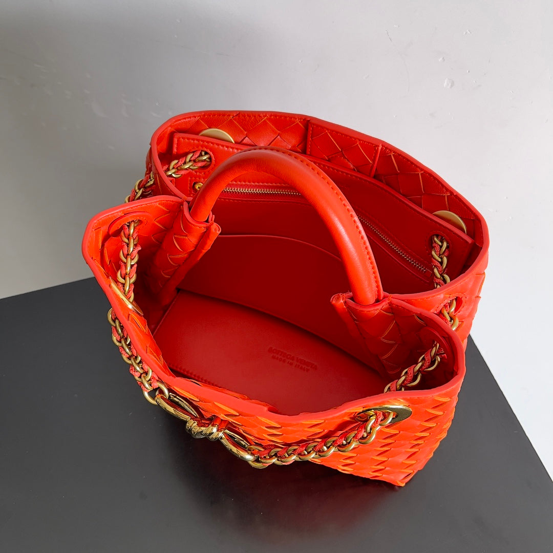 Bottega Veneta 786008 Red Chain Bag - detail image 9