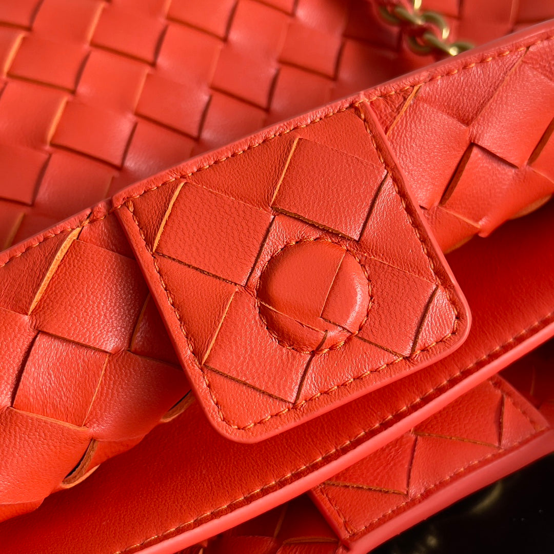 Bottega Veneta 786008 Red Chain Bag - detail image 7