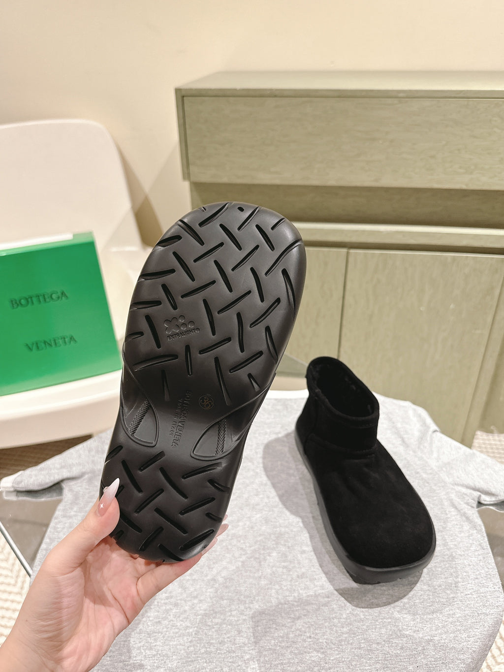 Bottega Veneta Black & Olive Green Designer Shoes EU 35-40 Edition 2 - detail image 6