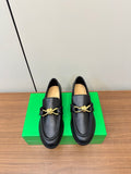 Bottega Veneta Black & Rose Gold Designer Shoes EU 35-39