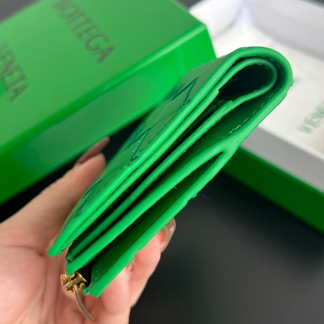 Bottega Veneta Green Coin Purse - detail image 3