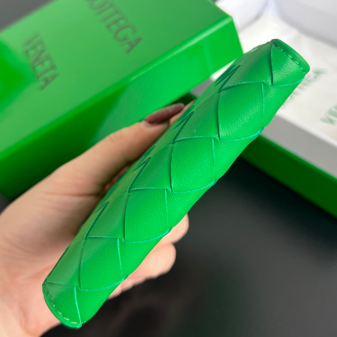 Bottega Veneta Green Coin Purse - detail image 4