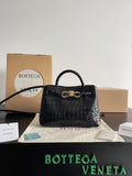 Bottega Veneta Black & Rose Gold Designer Handbag Edition 27