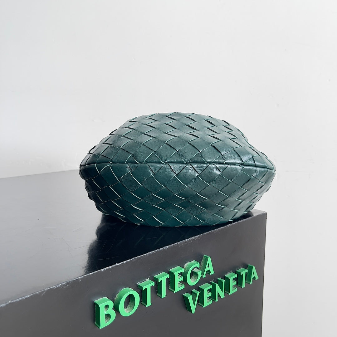 Bottega Veneta 651876 Black & Teal Hobo Bag 23 × 15 × 5 cm - detail image 2