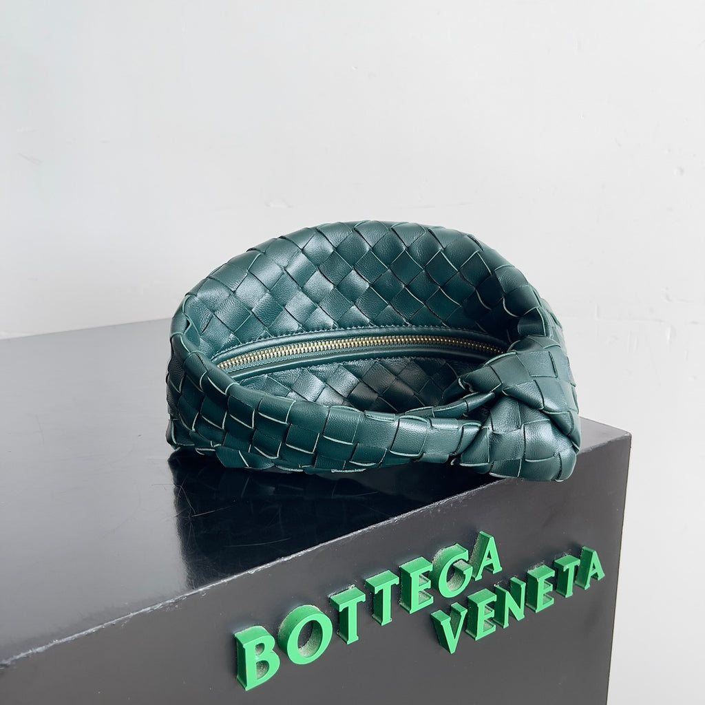 Bottega Veneta 651876 Black & Teal Hobo Bag 23 × 15 × 5 cm - detail image 3