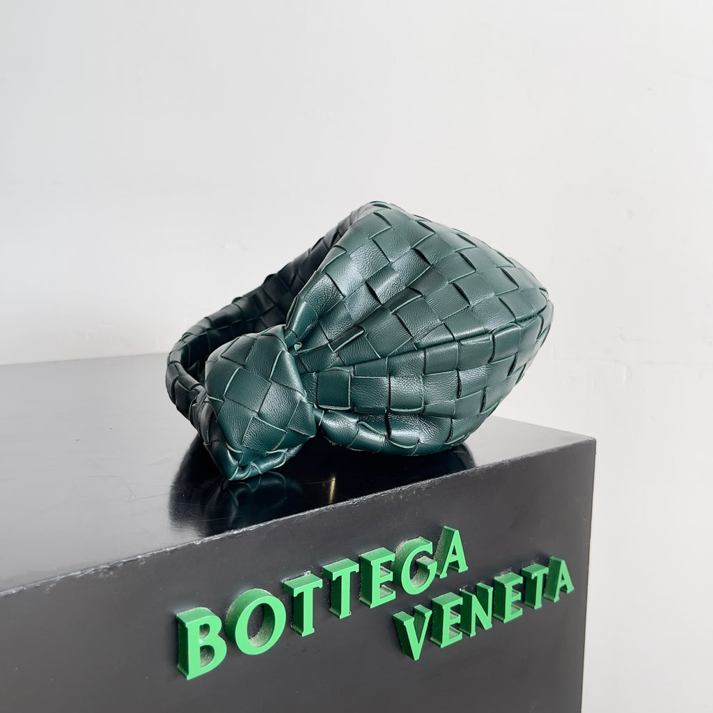 Bottega Veneta 651876 Black & Teal Hobo Bag 23 × 15 × 5 cm - detail image 8