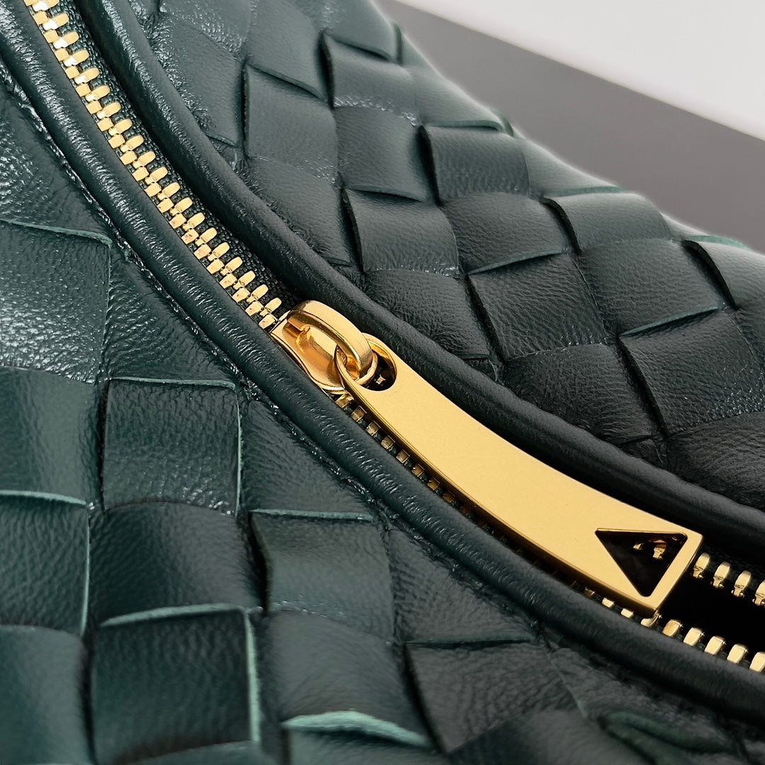 Bottega Veneta 651876 Black & Teal Hobo Bag 23 × 15 × 5 cm - detail image 5