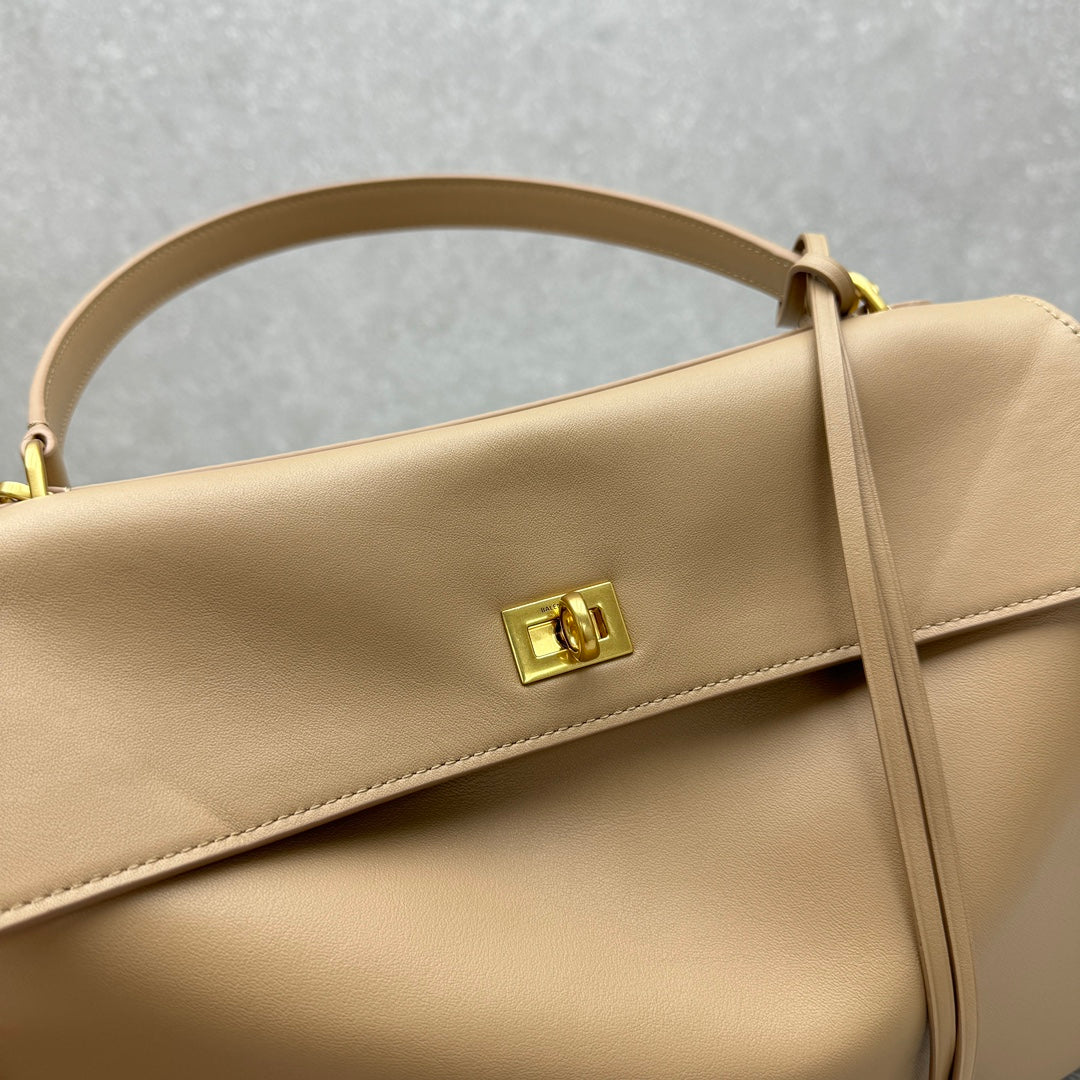 Balenciaga 92866 Black & Gold Designer Handbag Edition 2 - detail image 6