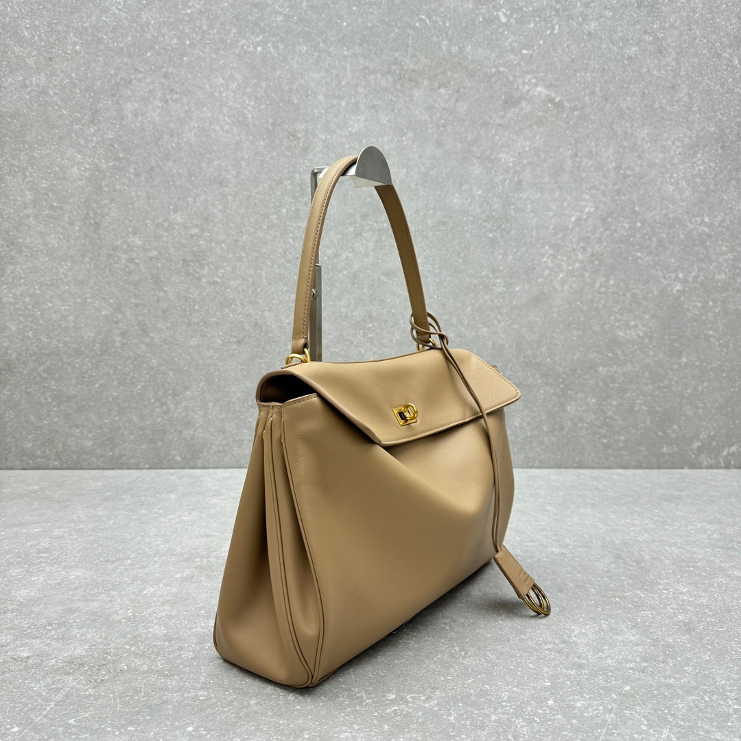 Balenciaga 92866 Black & Gold Designer Handbag Edition 2 - detail image 2