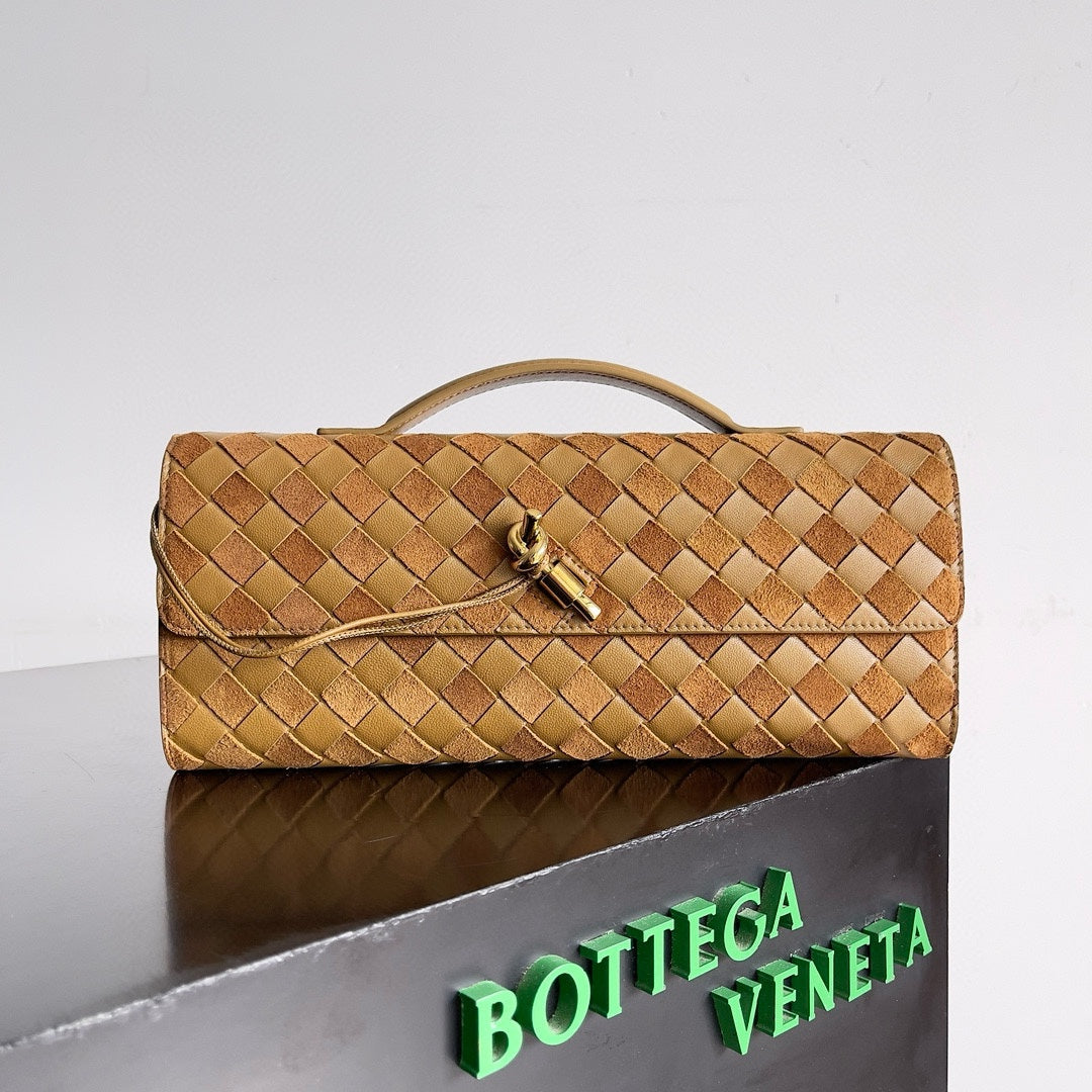 Bottega Veneta 741511 Orange & Brown Designer Handbag