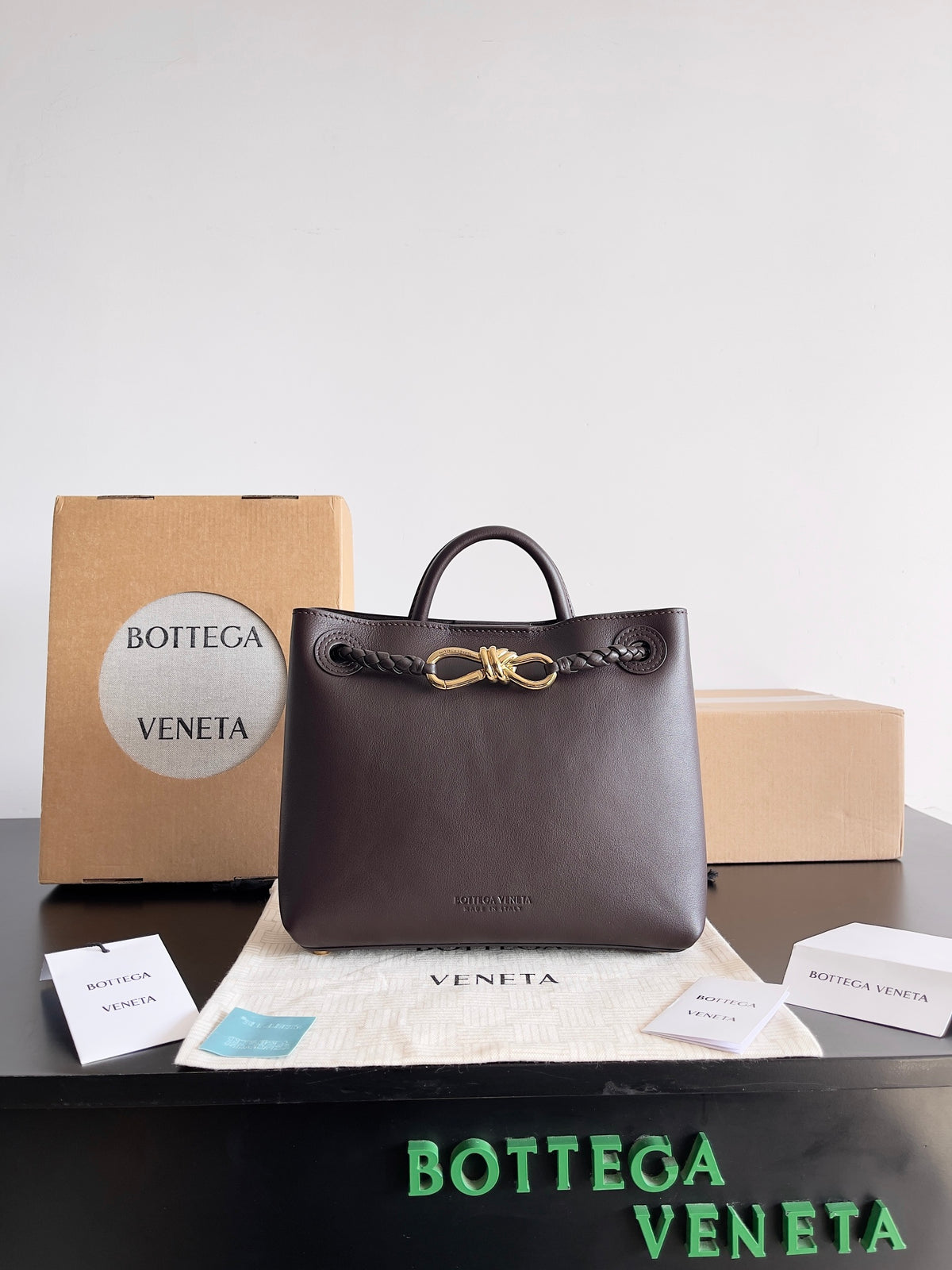 Bottega Veneta Black Designer Handbag Edition 966