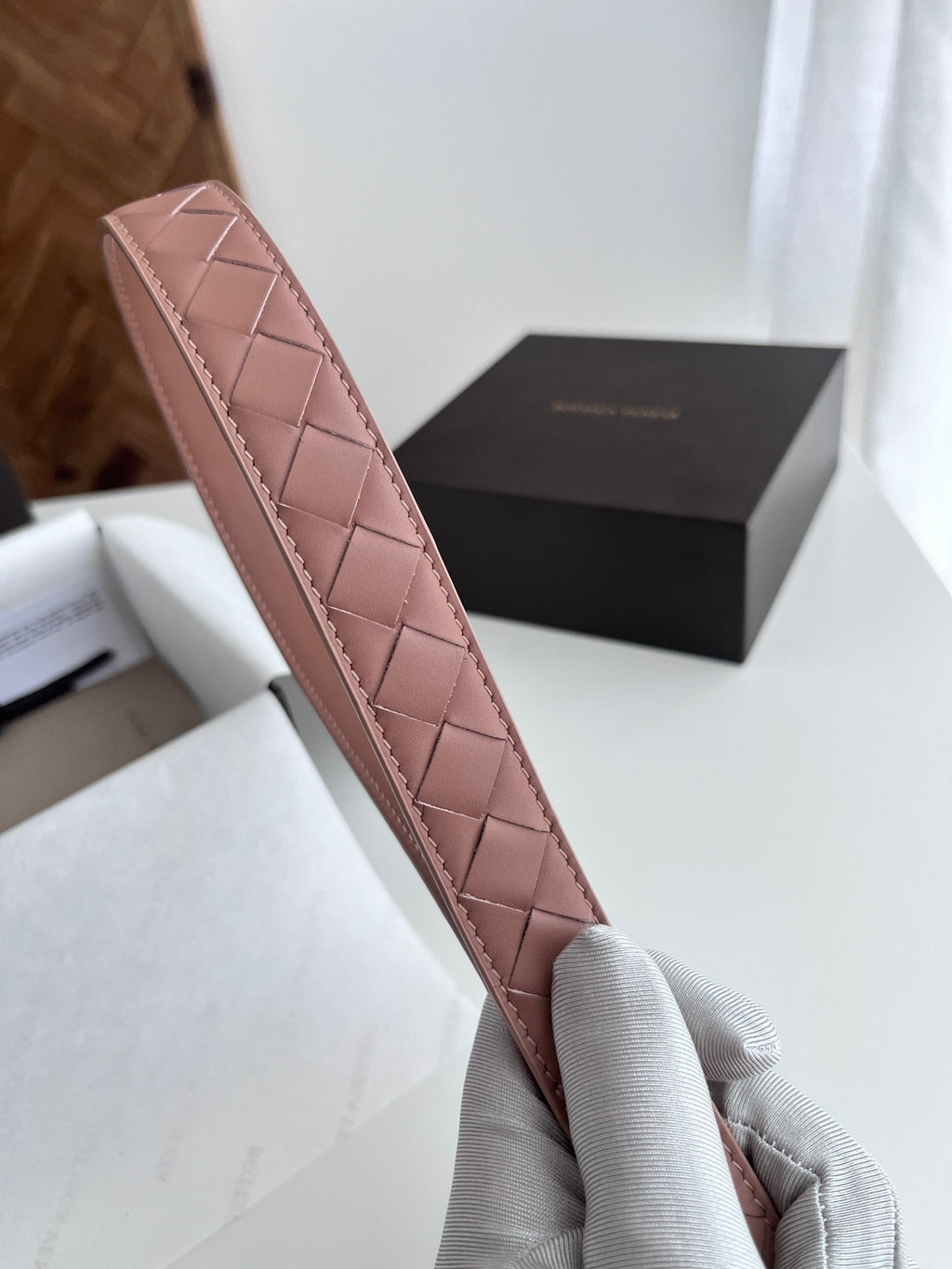 Bottega Veneta 734910V2Q811019 Pink & Silver Designer Belt - detail image 5