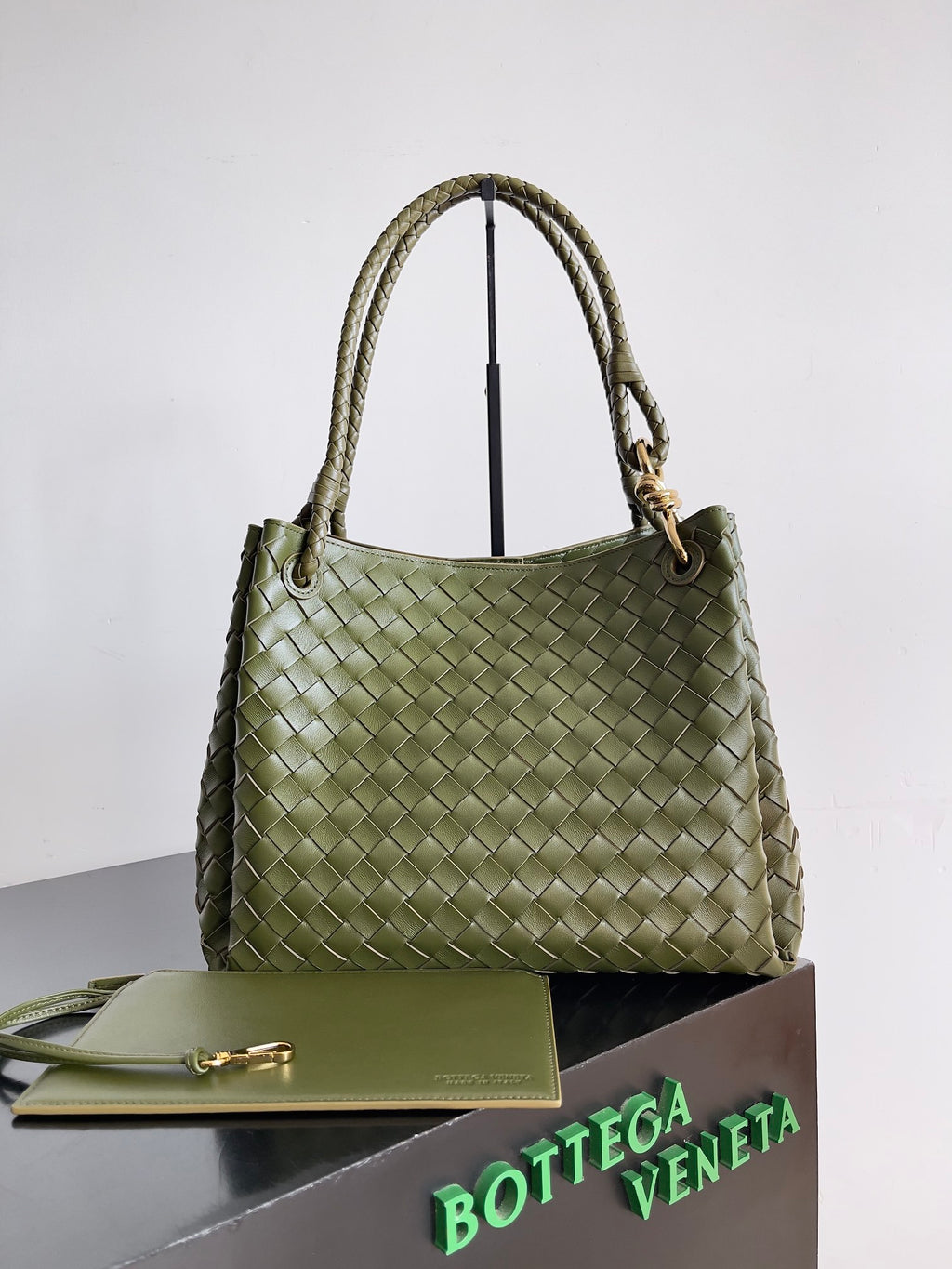 Bottega Veneta 796571 Olive Green Designer Handbag