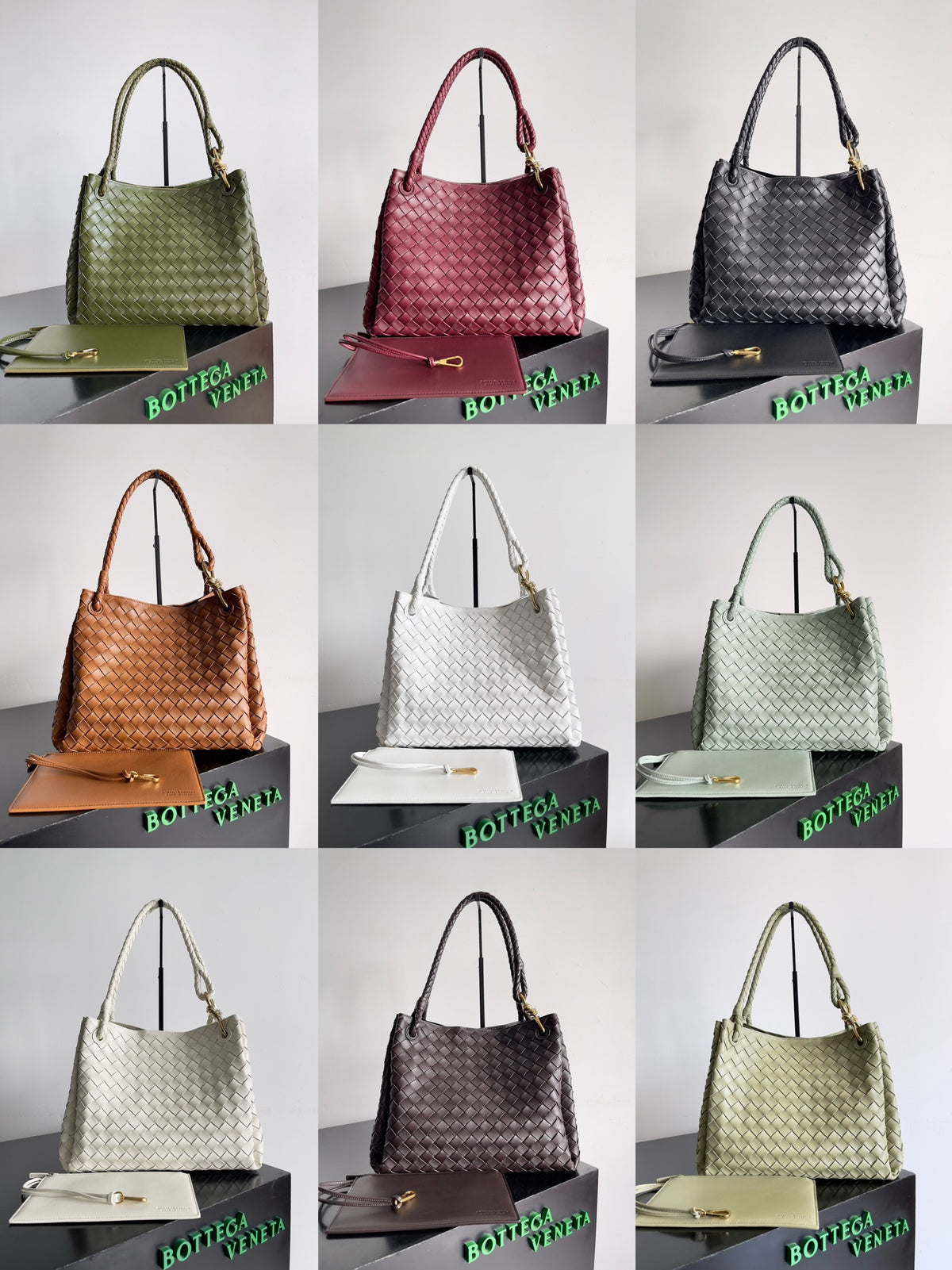 Bottega Veneta Silver Designer Handbag Edition 177