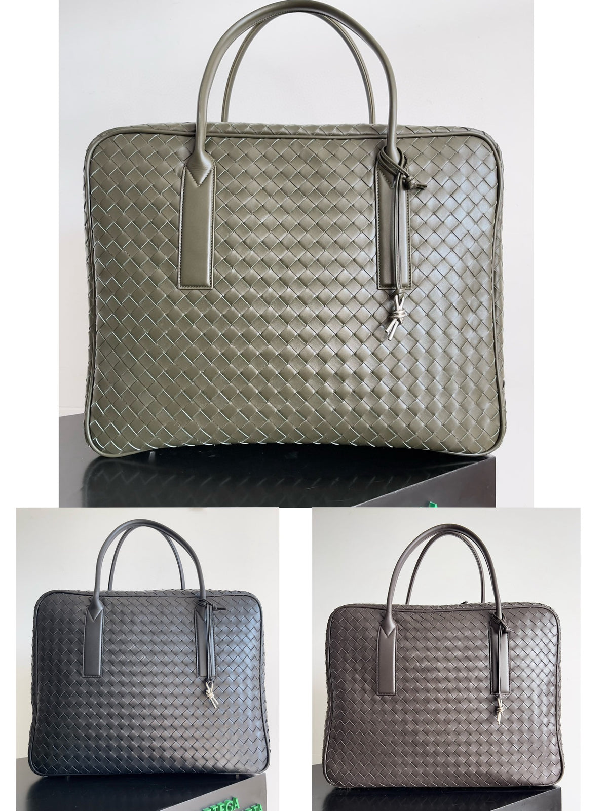Bottega Veneta Gray Designer Handbag Edition 38