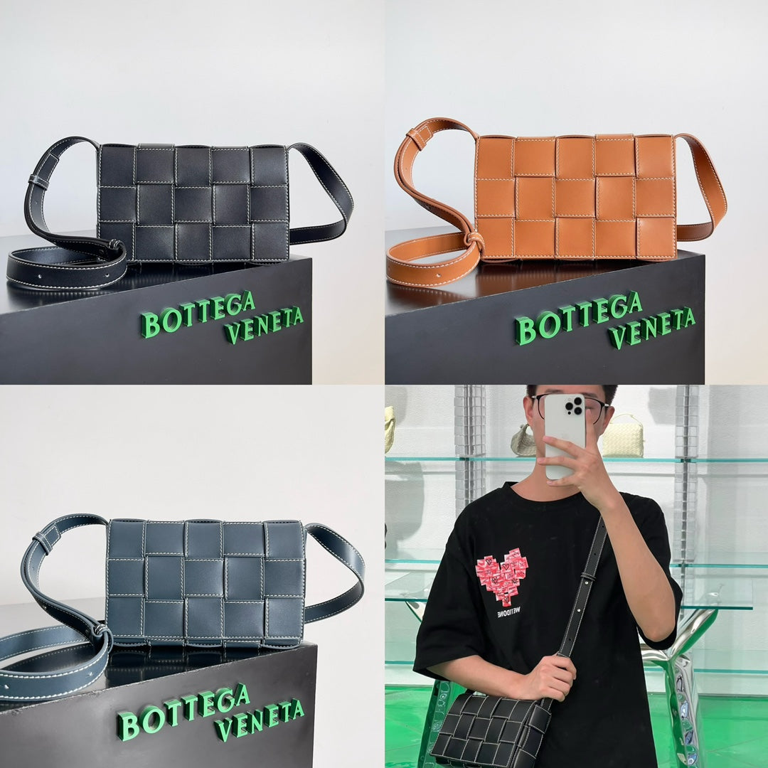 Bottega Veneta Blue, Red & White Designer Handbag Edition 3