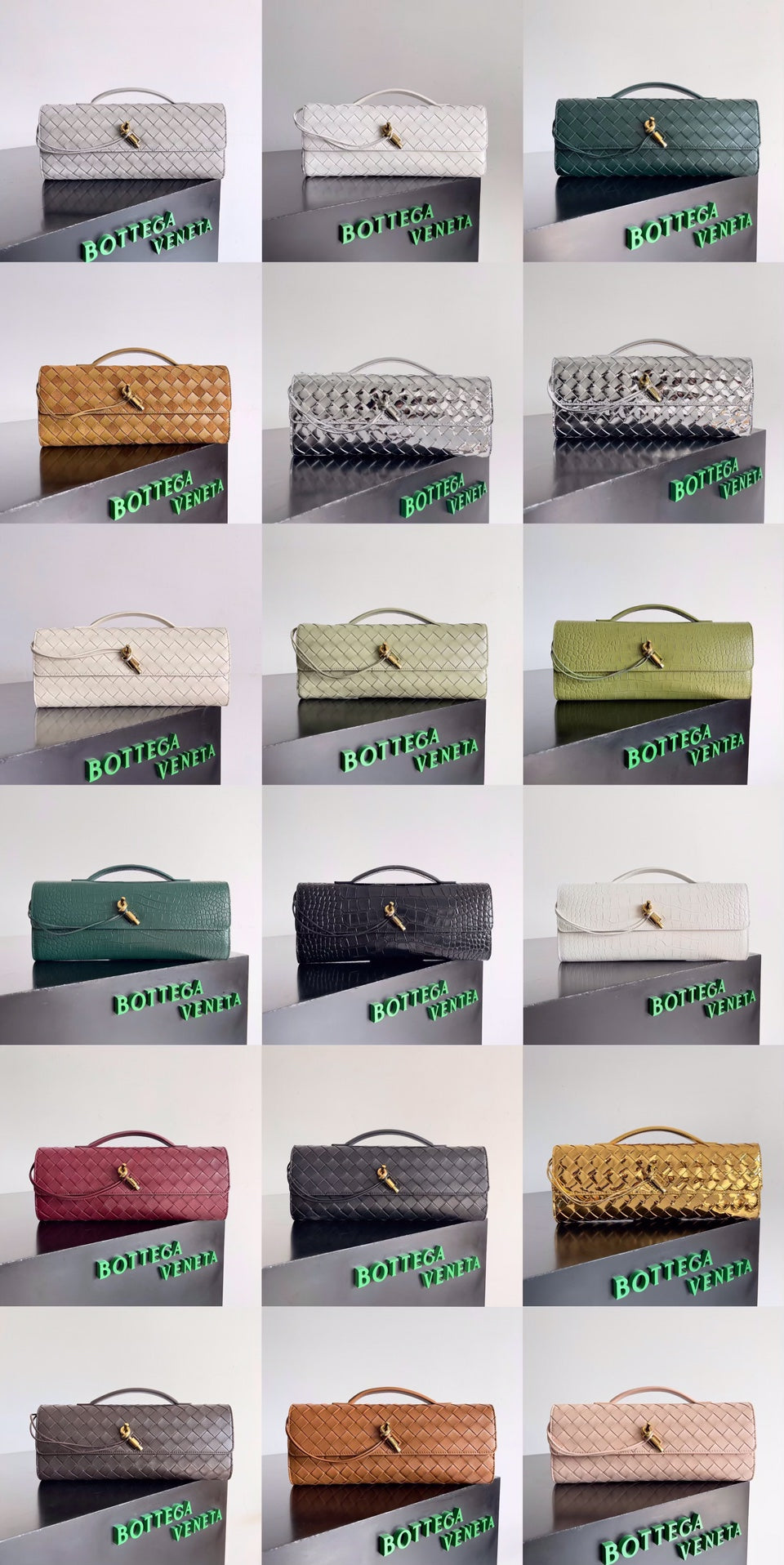 Bottega Veneta Silver Designer Handbag Edition 176