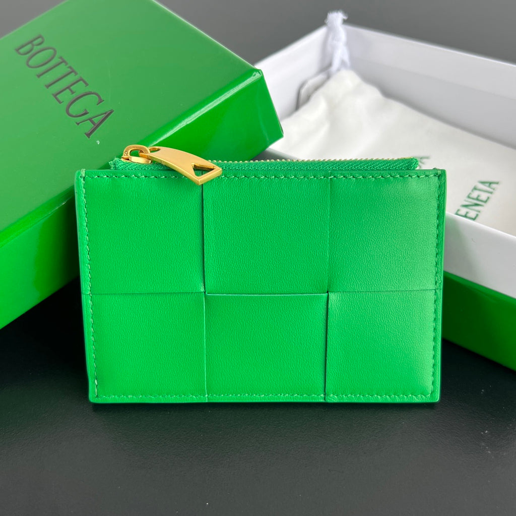 Bottega Veneta 12X8X0 Green Card Holder