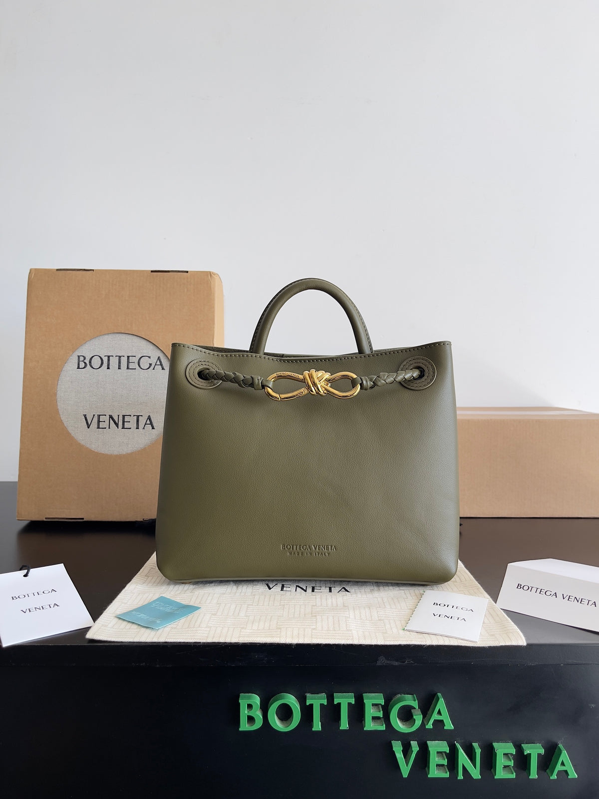 Bottega Veneta Green Designer Handbag Edition 27
