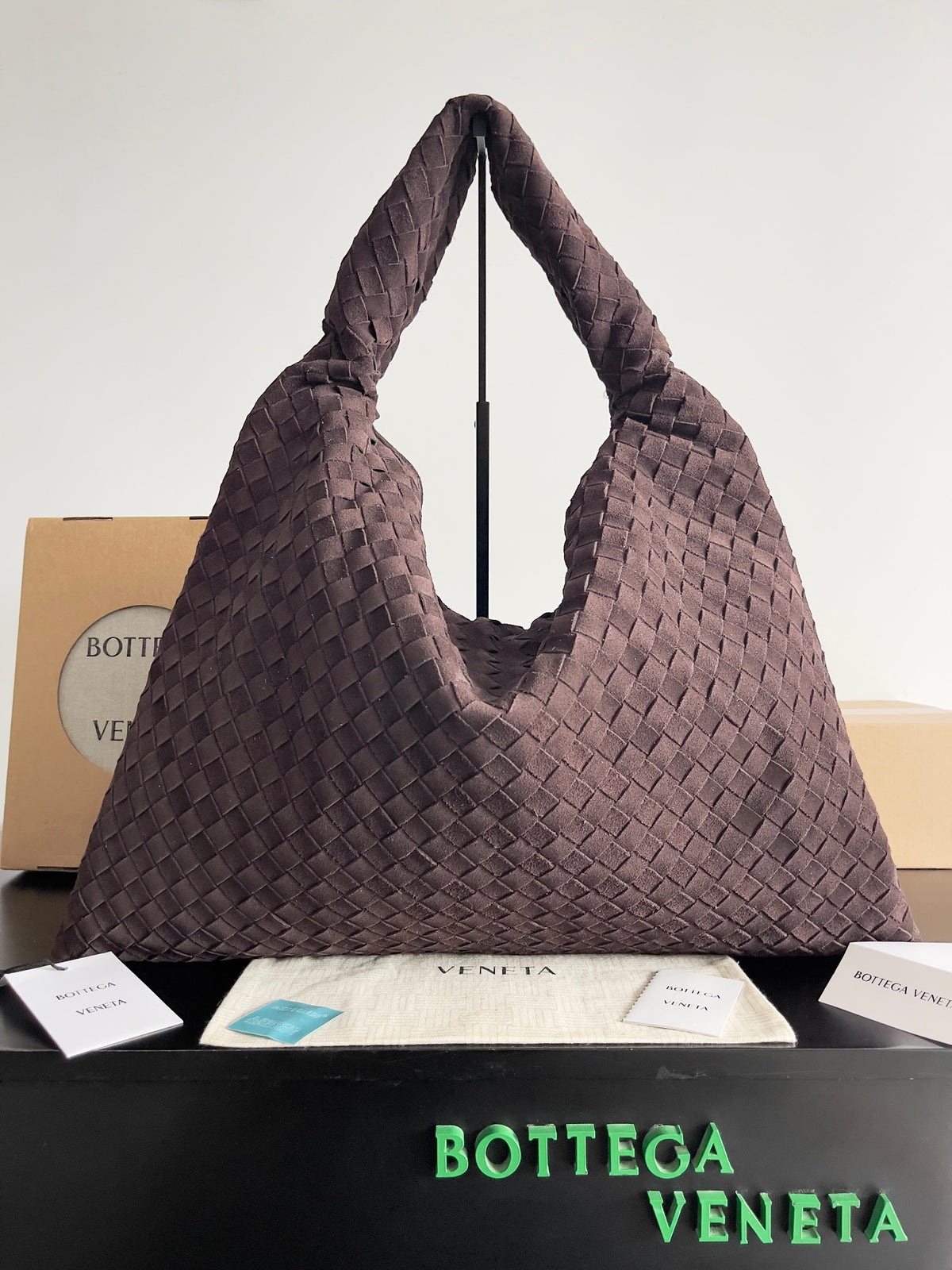 Bottega Veneta Brown Designer Handbag Edition 100