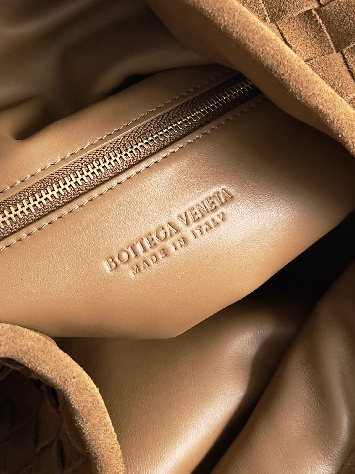 Bottega Veneta 763970 Brown & Rose Gold Designer Handbag - detail image 7