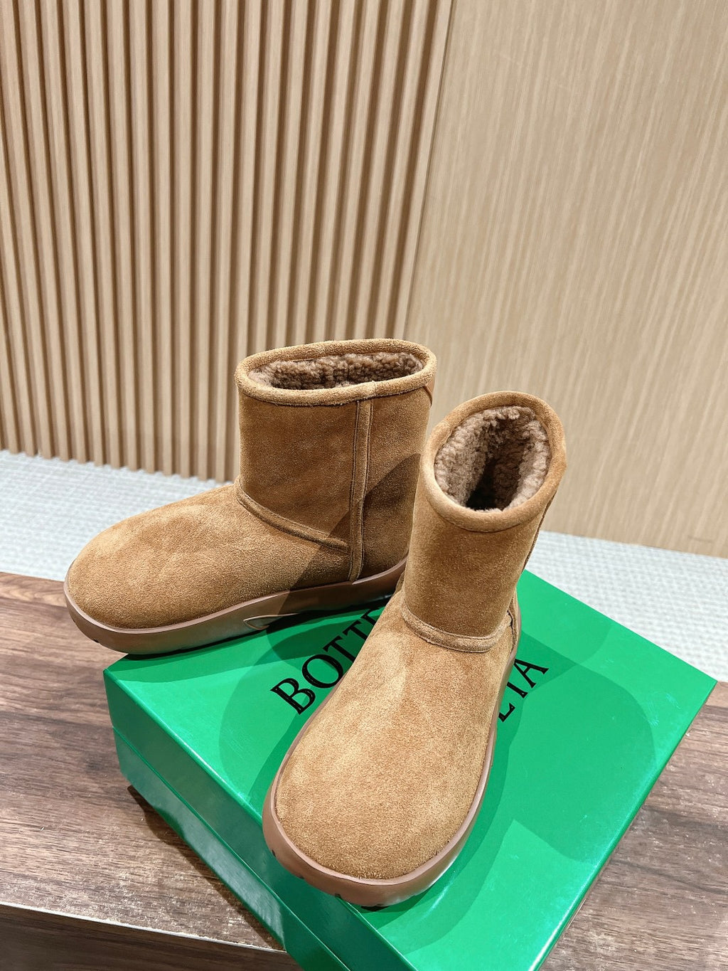 Bottega Veneta Brown & Rose Gold Boots EU 35-39 - detail image 4