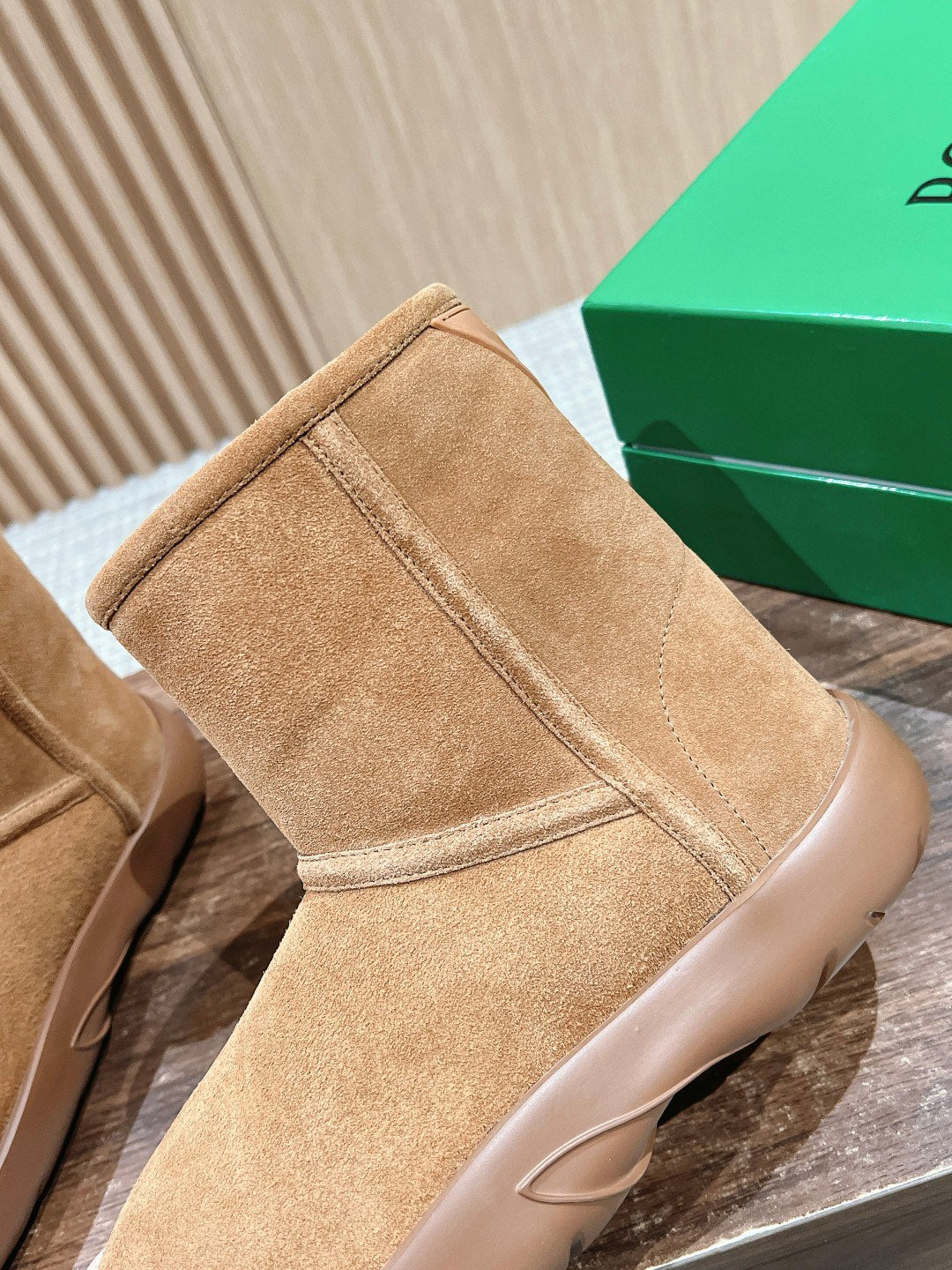 Bottega Veneta Brown & Rose Gold Boots EU 35-39 - detail image 7