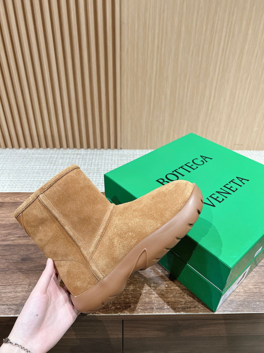 Bottega Veneta Brown & Rose Gold Boots EU 35-39 - detail image 5
