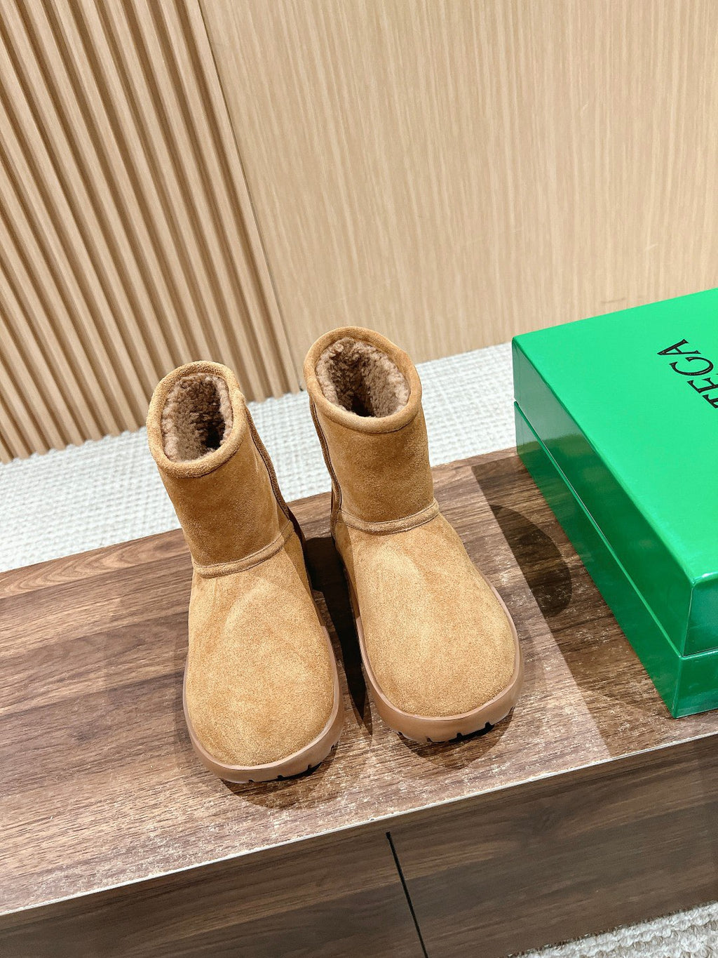 Bottega Veneta Brown & Rose Gold Boots EU 35-39