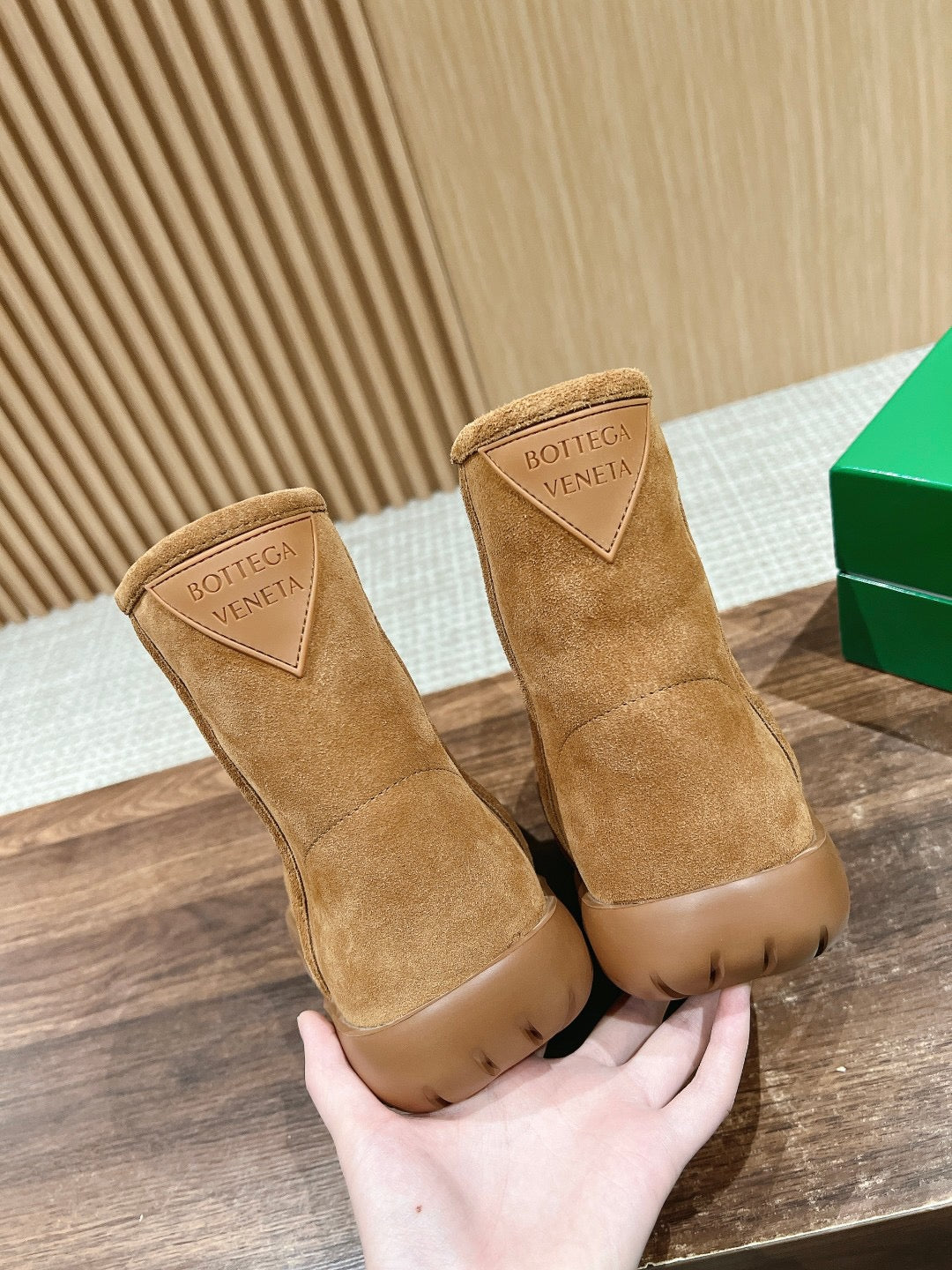Bottega Veneta Brown & Rose Gold Boots EU 35-39 - detail image 9