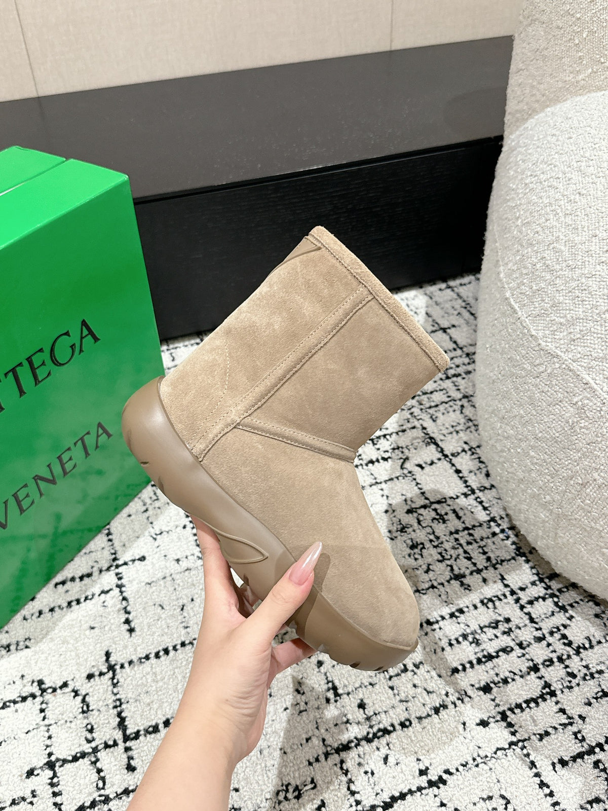 Bottega Veneta Black & Green Boots EU 35-40 - detail image 5