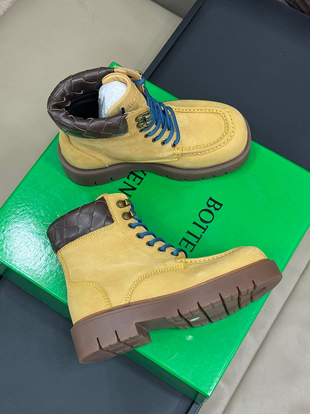 Bottega Veneta Green & Gold Boots EU 35-45 - detail image 4