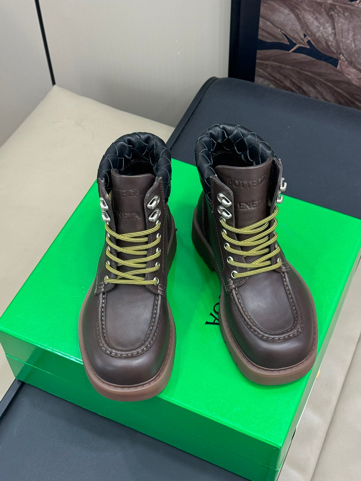 Bottega Veneta Black & Green Designer Shoes EU 35-45 Edition 18 - detail image 2