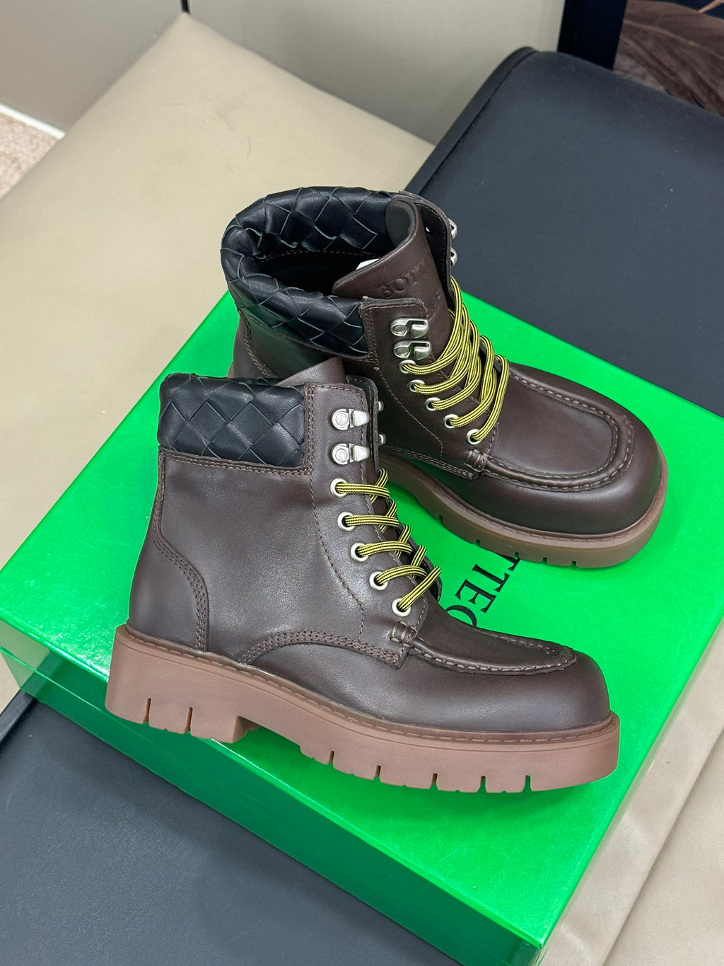 Bottega Veneta Black & Green Designer Shoes EU 35-45 Edition 18 - detail image 5