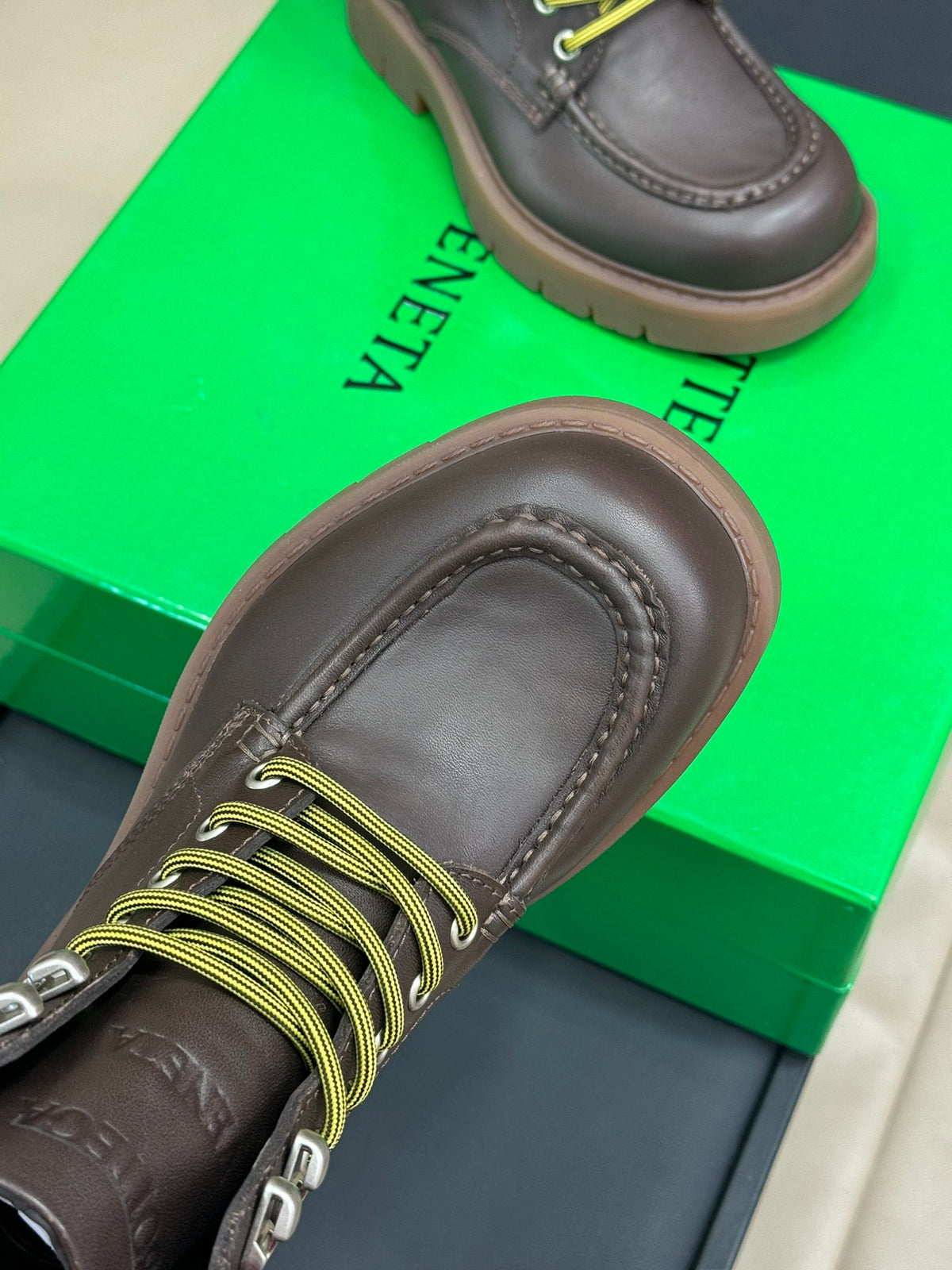 Bottega Veneta Black & Green Designer Shoes EU 35-45 Edition 18 - detail image 7