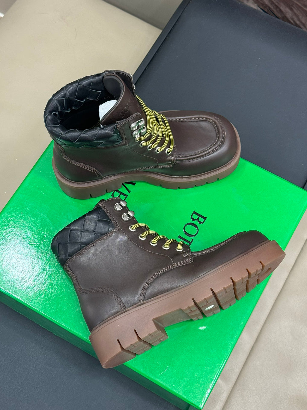 Bottega Veneta Black & Green Designer Shoes EU 35-45 Edition 18 - detail image 4