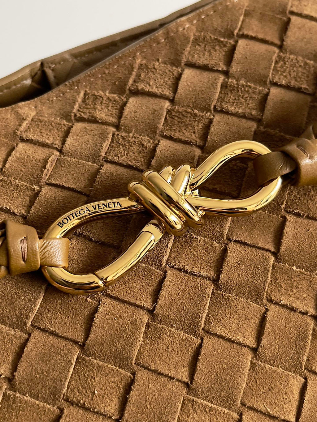 Bottega Veneta 743575 Rose Gold & Brown Designer Handbag - detail image 5