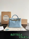 Bottega Veneta Light Blue & Blue Chain Bag