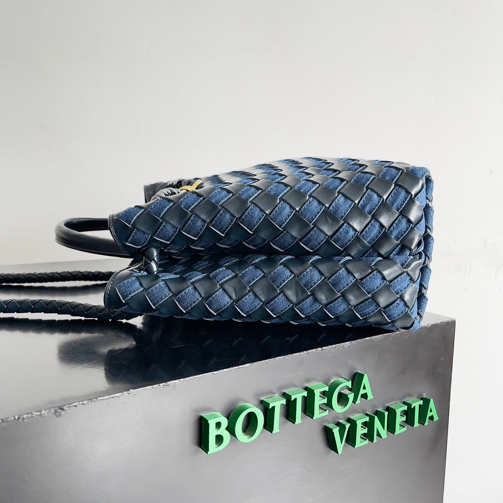 Bottega Veneta 743572 Black & Blue Designer Wallet - detail image 2