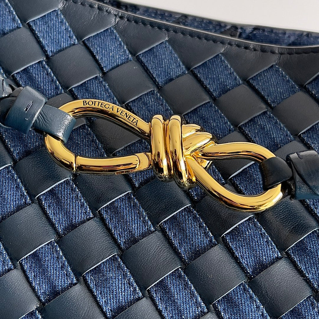 Bottega Veneta 743572 Black & Blue Designer Wallet - detail image 5