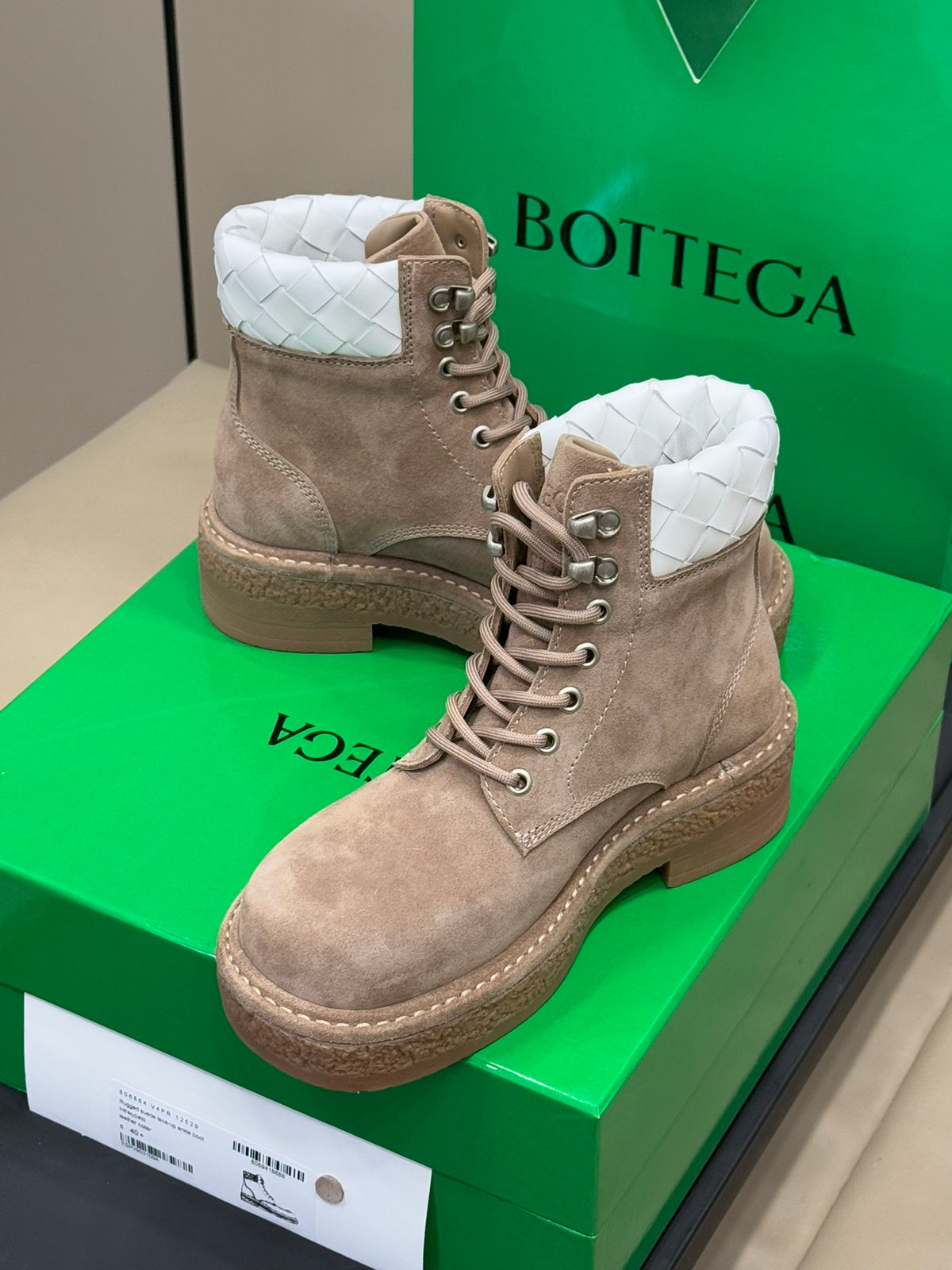Bottega Veneta Green & Brown Boots EU 35-41 - detail image 7