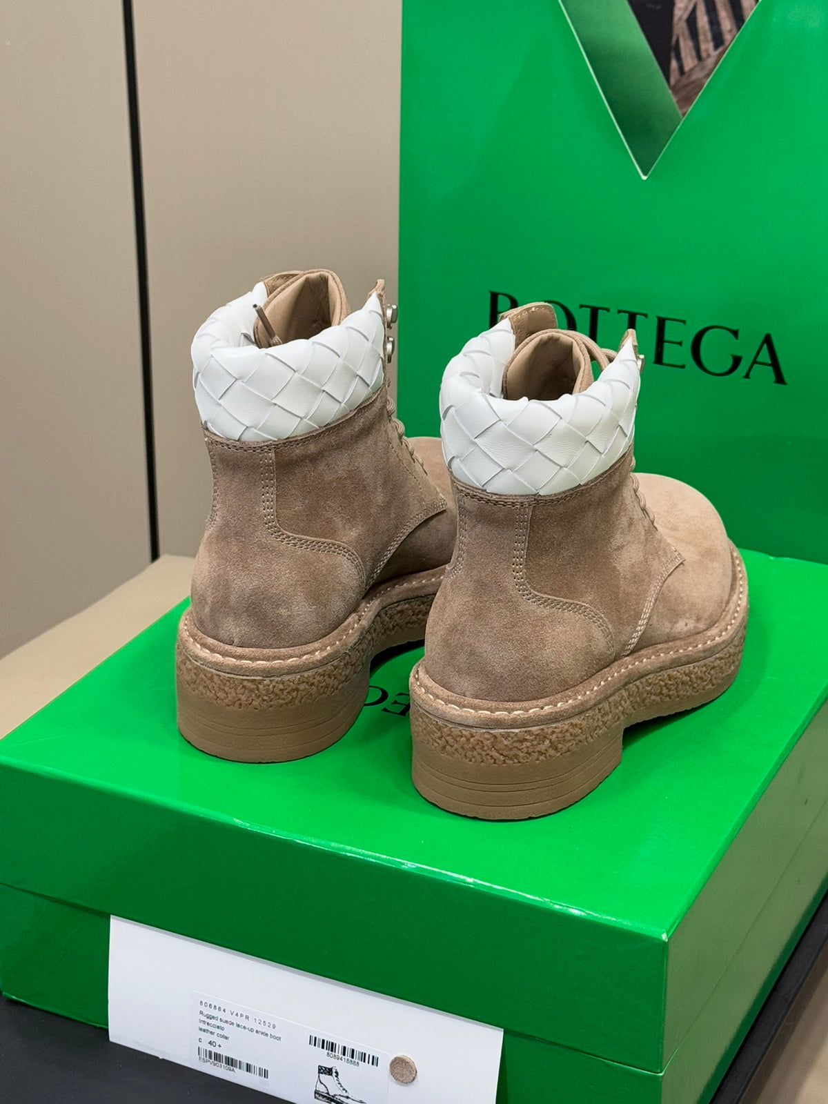 Bottega Veneta Green & Brown Boots EU 35-41 - detail image 6