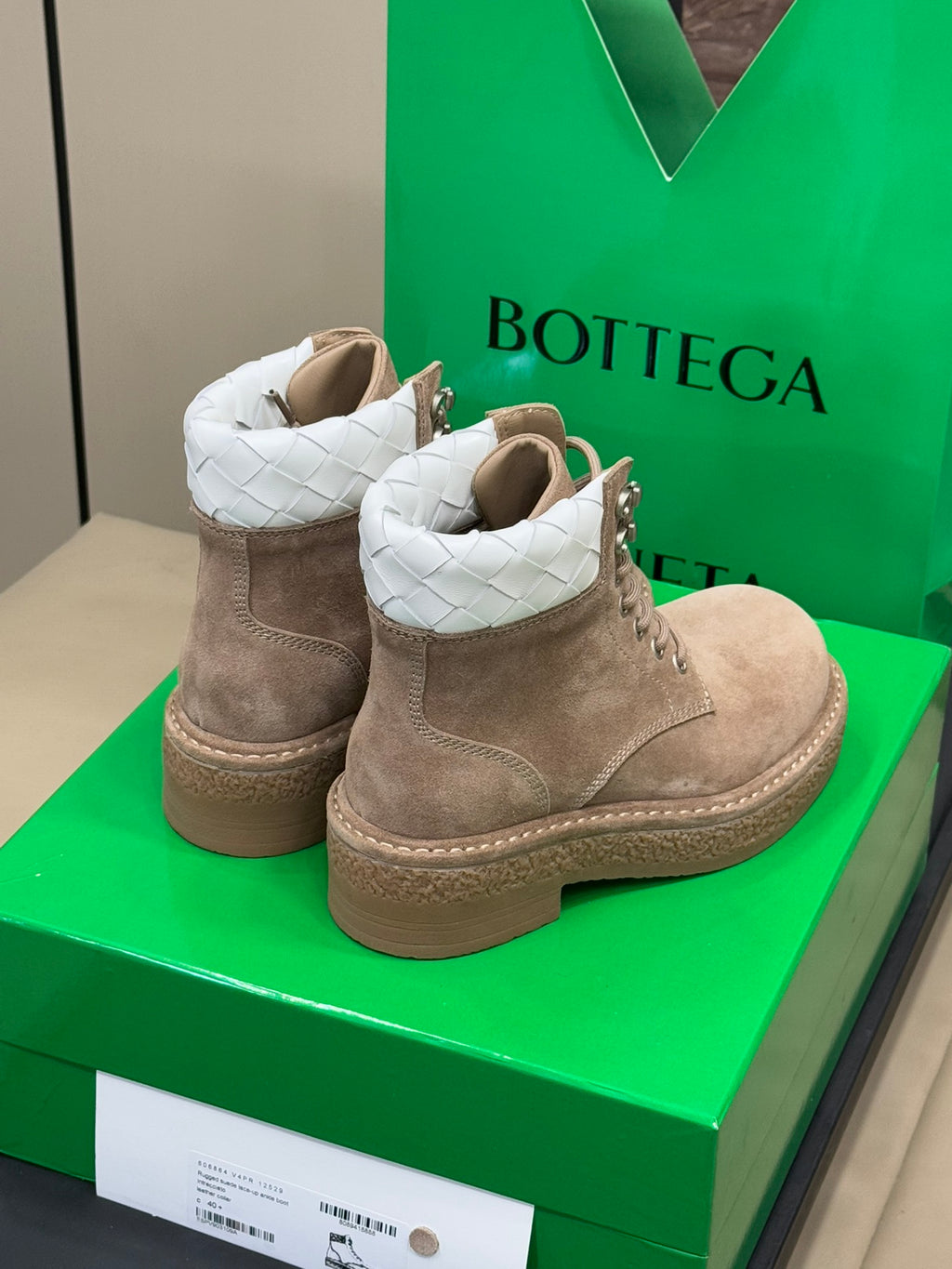Bottega Veneta Green & Brown Boots EU 35-41 - detail image 4