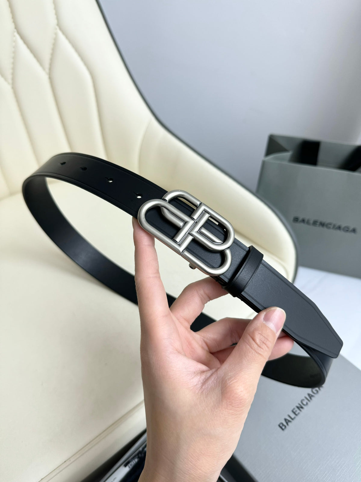 Balenciaga BALENCIAGA2025 Black & Silver Designer Belt Edition 4 - detail image 8