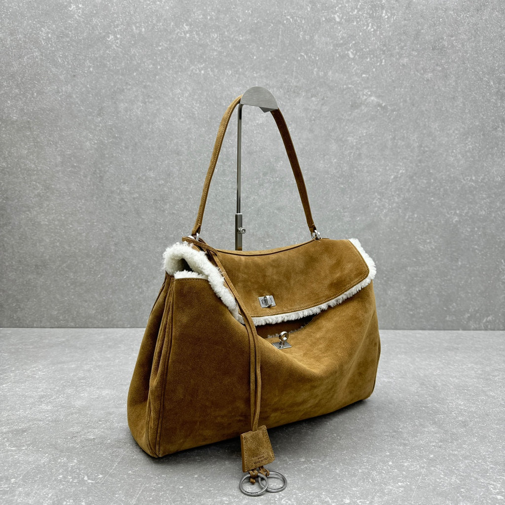 Balenciaga 92866LARGE Brown Designer Handbag - detail image 2