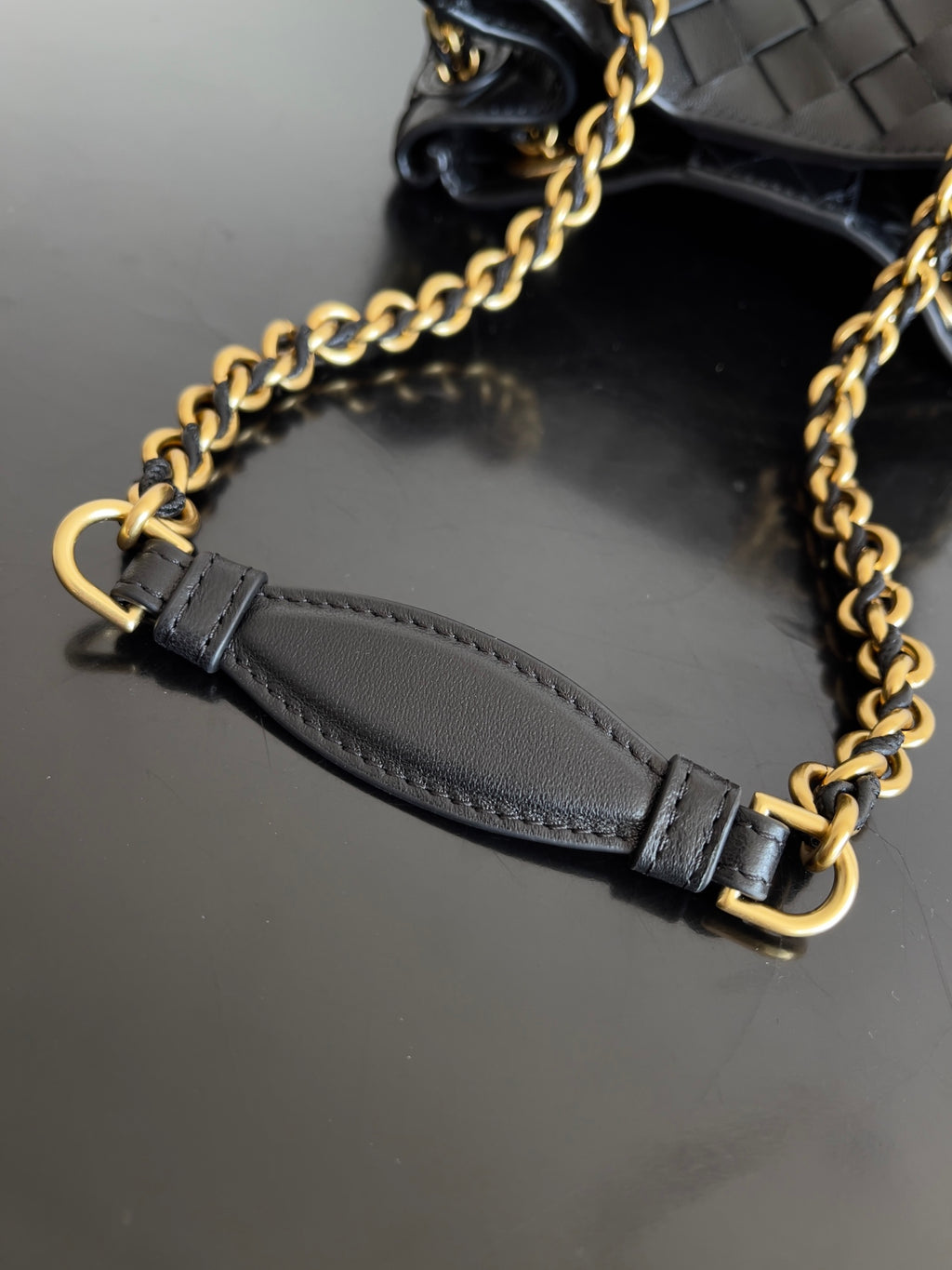 Bottega Veneta 817175 Black Chain Bag - detail image 5