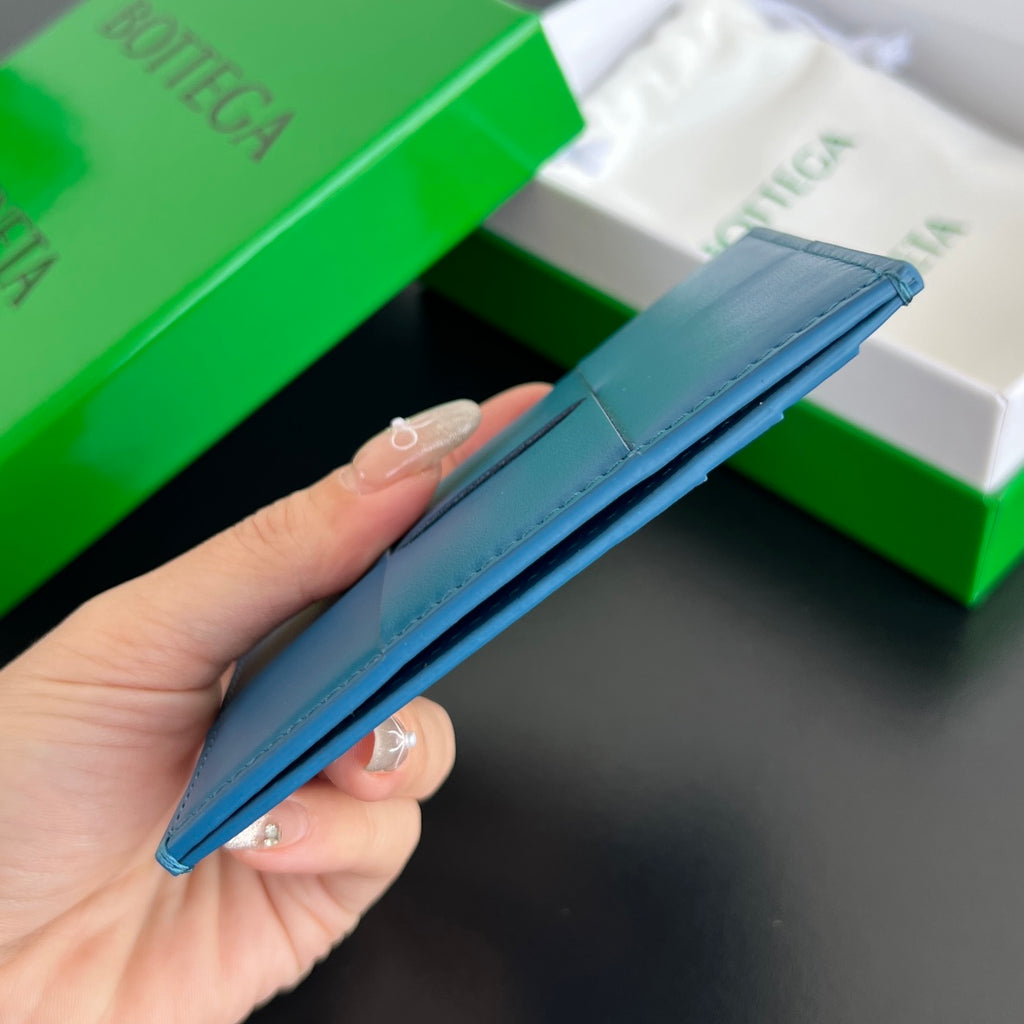 Bottega Veneta Blue & Green Card Holder - detail image 3