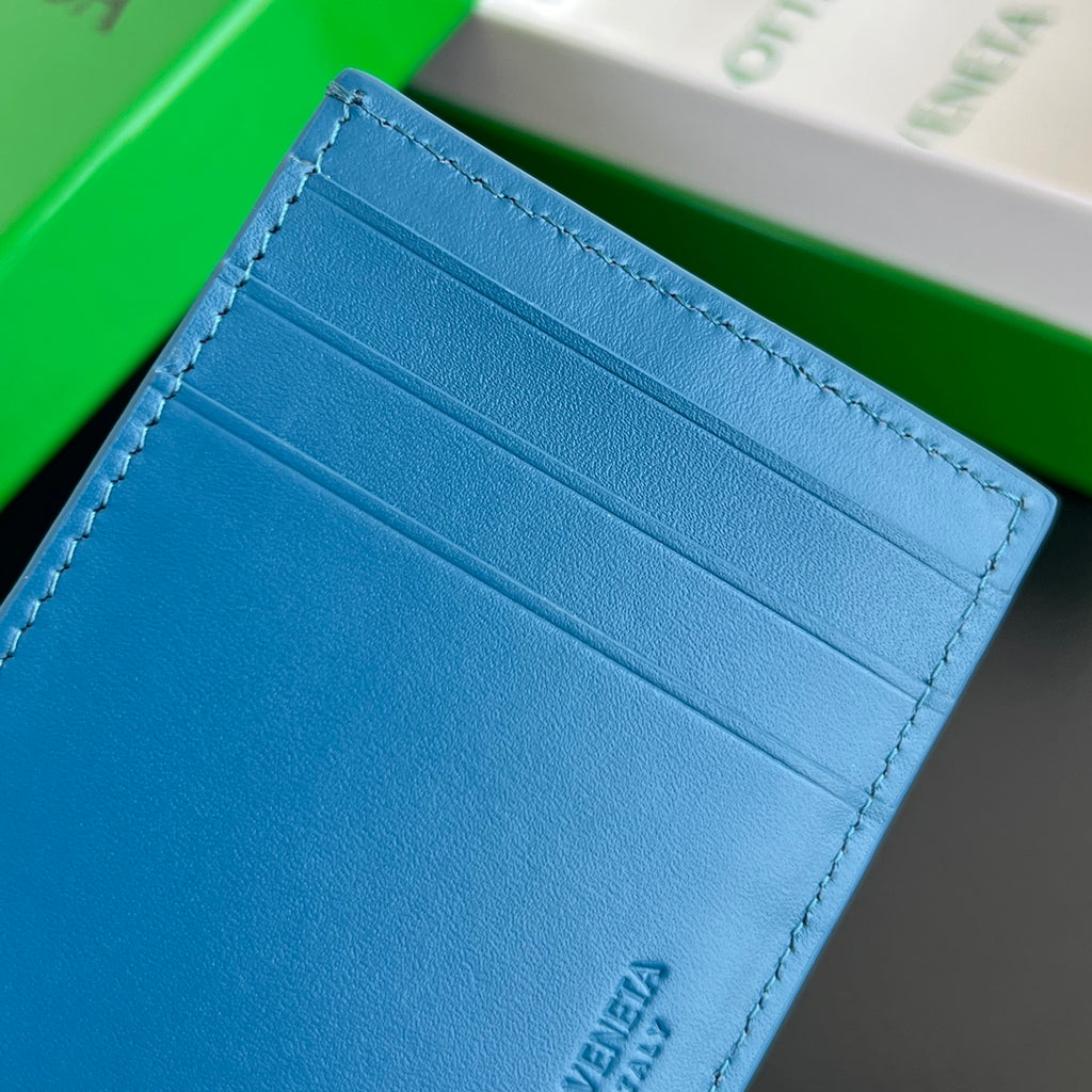 Bottega Veneta Blue & Green Card Holder - detail image 6